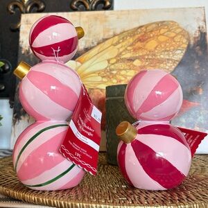 🆕2 Ashland Ornament Ball Taper Candleholders